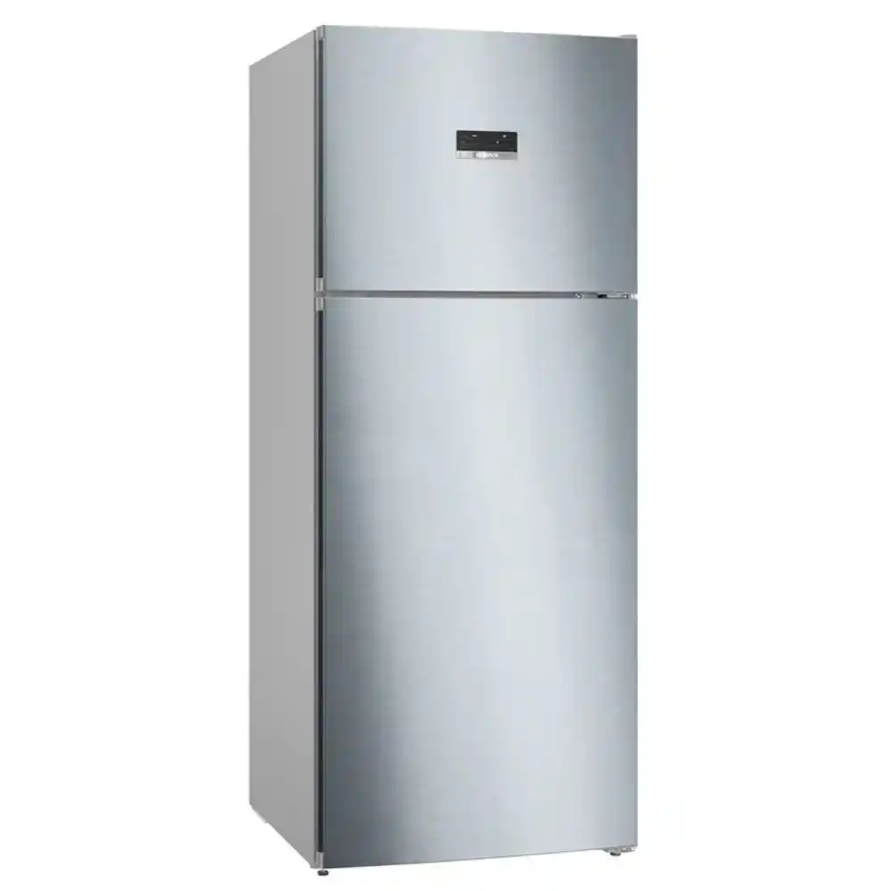 بوش Series 4 ثلاجة بفريزر علوي سعة 542 لتر - نوفروست - فضي - KDN76XI3E9