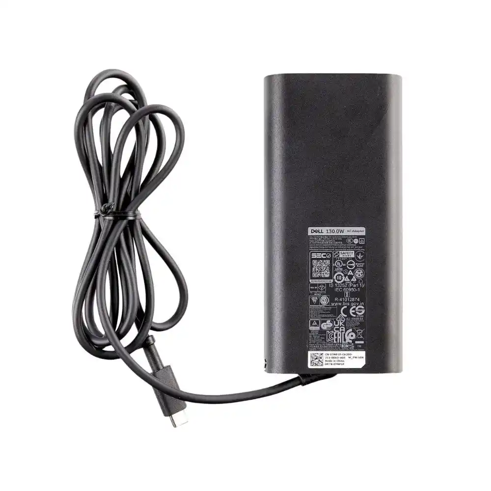 ديل شاحن لاب توب محمول بقوة 130 وات - منفذ USB-C - 6.5 أمبير - 20 فولت - يدعم تقنية الشحن السريع - DA130PM170