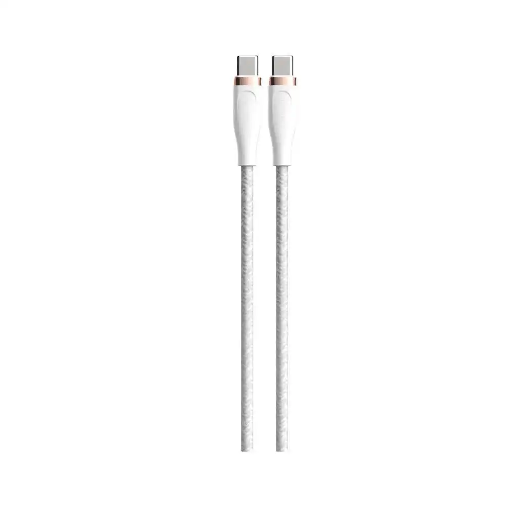ديفيا كابل EC320 Star Series من USB-C الي USB-C بقوة 60 وات طوله 1.5 متر 3A - أبيض