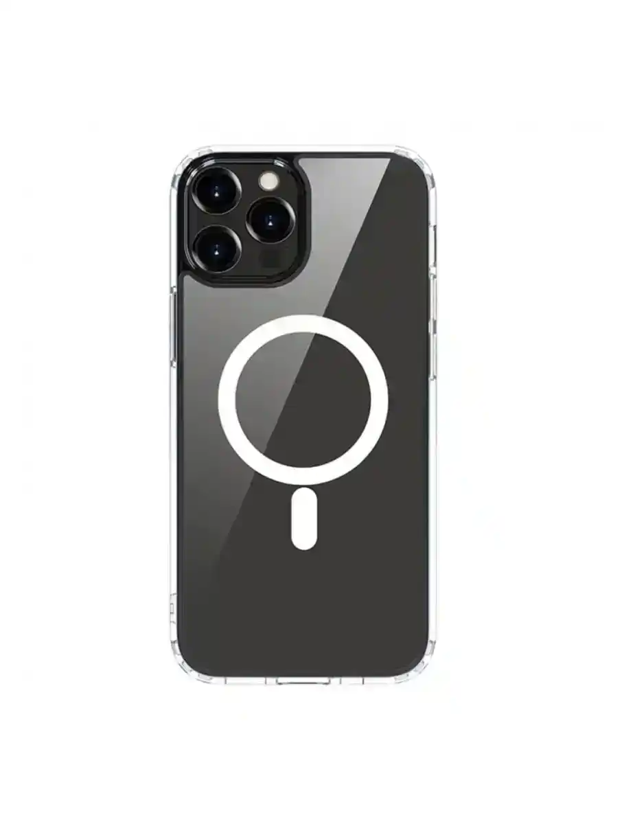 ديفيا Pure جراب ظهر لهاتف أيفون 15 بلس & 14 بلس شفاف مغناطيسي Shockproof (6.7) - شفاف