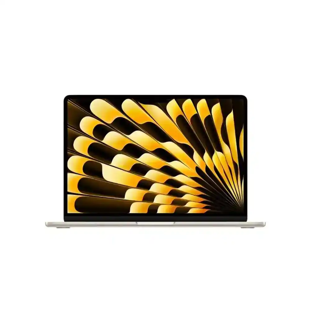 ابل ماك بوك اير - معالج M3 chip with 8-core CPU and 10-core GPU - رامات 24 جيجا بايت - هارد ديسك 512 جيجا بايت SSD - شاشه 15" بوصه - MacOs - ذهبي
