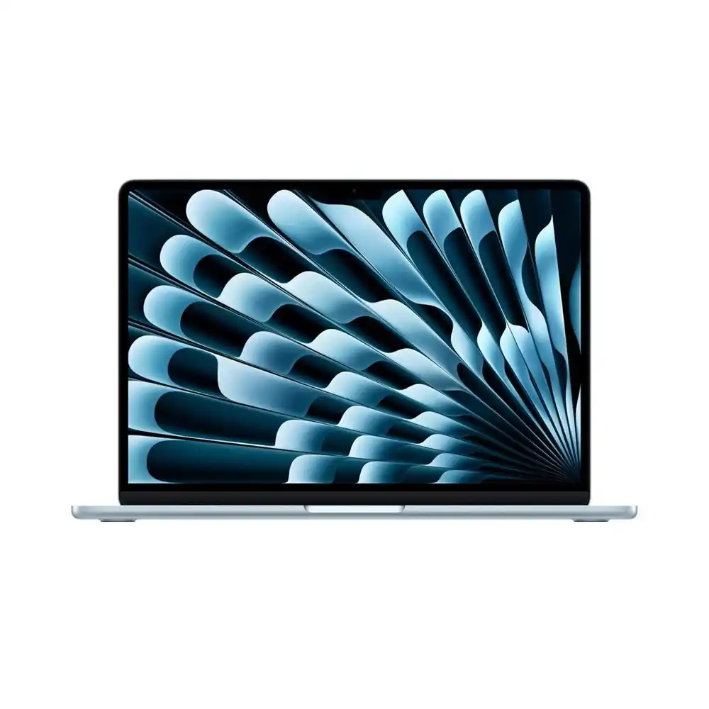 ابل ماك بوك اير - معالج M5 chip with 10-core CPU and 10-core GPU - رامات 16 جيجا بايت - هارد ديسك 512 جيجا بايت SSD - شاشه 15.3" Liquid Retina بوصه - MacOs - ازرق سماوي