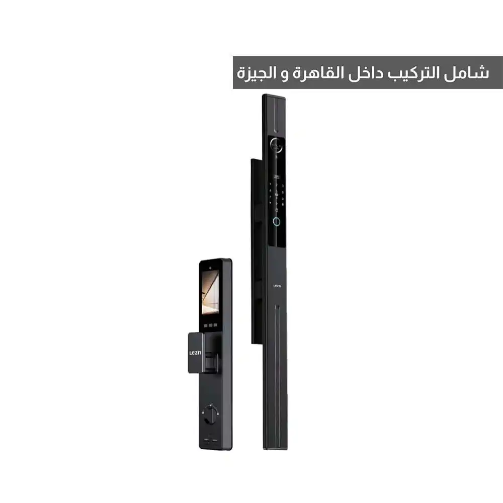 ليزن قفل باب سمارت Face Version - اسود - موديل L02
