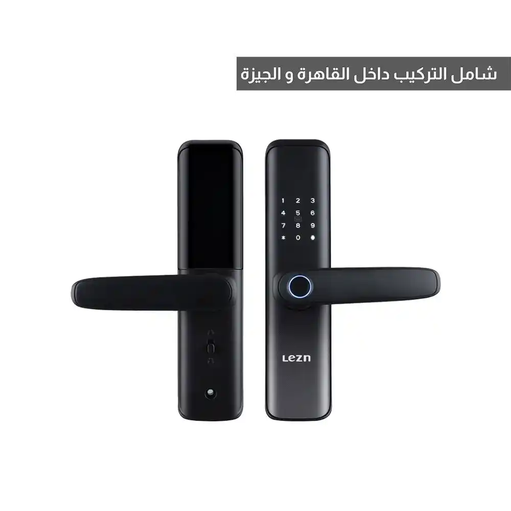 ليزن قفل باب سمارت مع بصمه اصبع - اسود - موديل D01