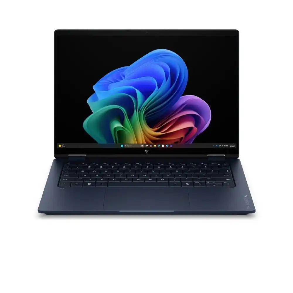 اتش بى OmniBook X Flip 14-kc0001ne لاب توب - معالج AMD Ryzen™ AI 5 430 - رامات 16 جيجا بايت - هارد ديسك 512 جيجا بايت SSD - جرافيك AMD Radeon™ 840M - شاشة 14" 2K تاتش - ويندوز11 - أزرق