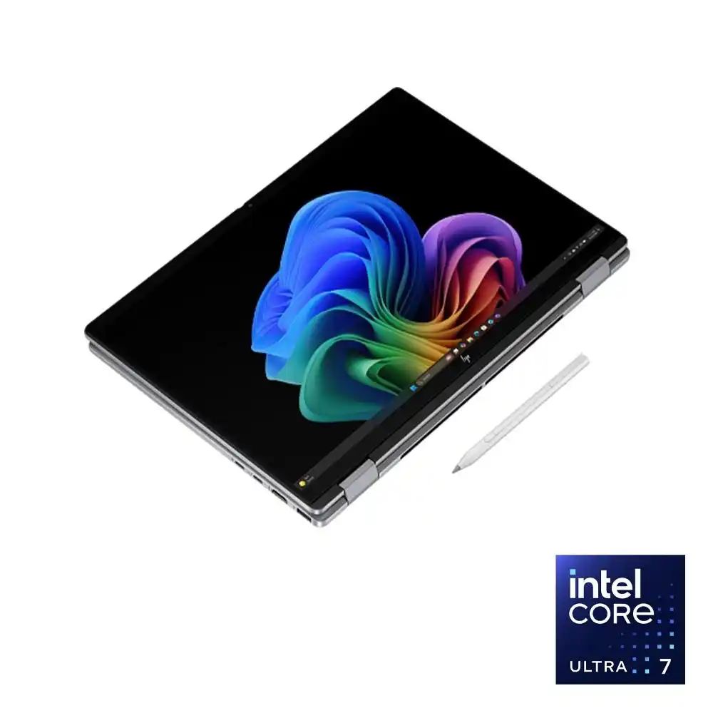 اتش بى OmniBook X Flip NG AI PC 14-fm0011ne لاب توب - انتل® كور™ الترا 7-258V - رامات 32 جيجا بايت - هارد ديسك 1 تيرا بايت SSD - جرافيك Intel® Arc™ 140V - شاشة 14" 3K OLED تاتش 120 هرتز - ويندوز11 - فضى