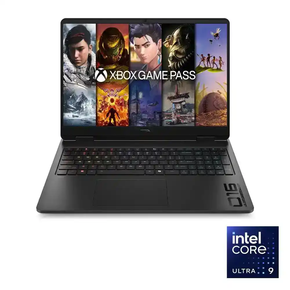 اتش بي هايبر اكس Omen MAX 16-ah1010ne لاب توب - انتل® كور™ الترا 9-290HX بلس - رامات 32 جيجا بايت - هارد ديسك 1 تيرا بايت SSD - جرافيك NVIDIA® GeForce RTX™ 5090 24GB - شاشه 16" WQXGA OLED بوصه 240 هرتز - ويندوز 11 - اسود