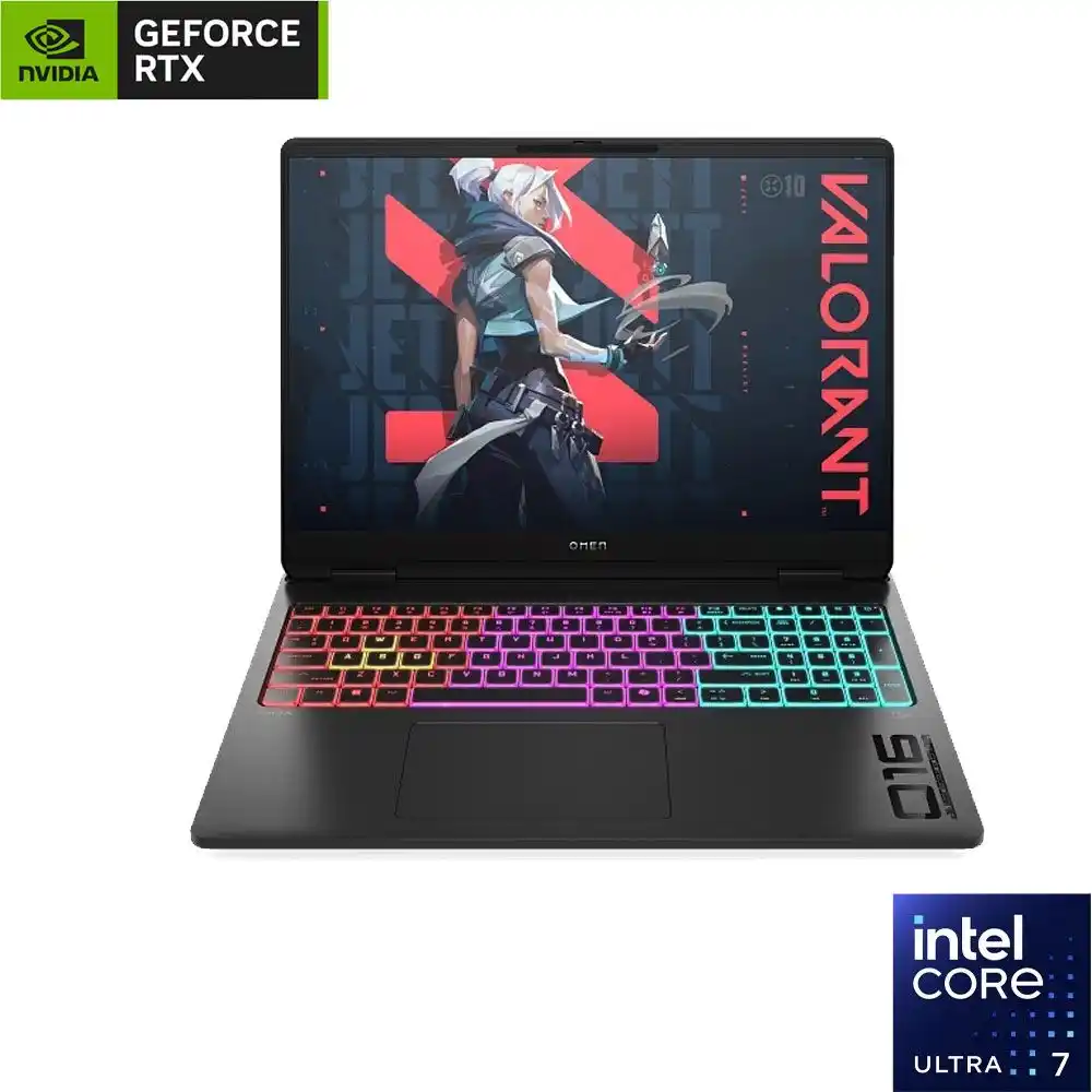 اتش بي OMEN MAX 16-ah0016ne لاب توب - انتل® كور™ الترا 7-255HX - رامات 32 جيجا بايت - هارد ديسك 1 تيرا بايت SSD - جرافيك NVIDIA® GeForce RTX™ 5070 Ti 12GB - شاشه 16.0" 2.5K بوصه 240 هرتز - ويندوز 11 - اسود