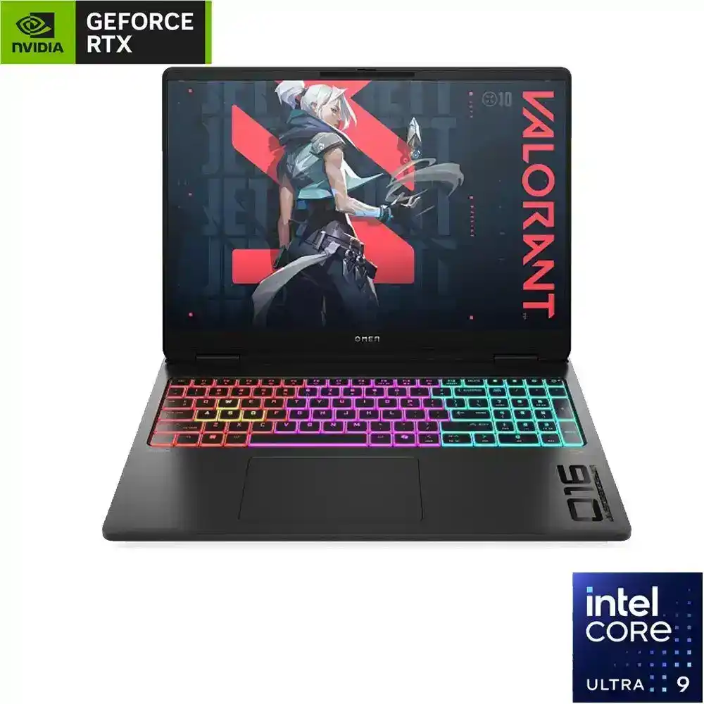 اتش بي OMEN MAX 16-ah0018ne لاب توب - انتل® كور™ الترا 9-275HX - رامات 64 جيجا بايت - هارد ديسك 2 تيرا بايت SSD - جرافيك NVIDIA® GeForce RTX™ 5090 24GB - شاشه 16.0" 2.5K OLED بوصه 240 هرتز - ويندوز 11 - اسود
