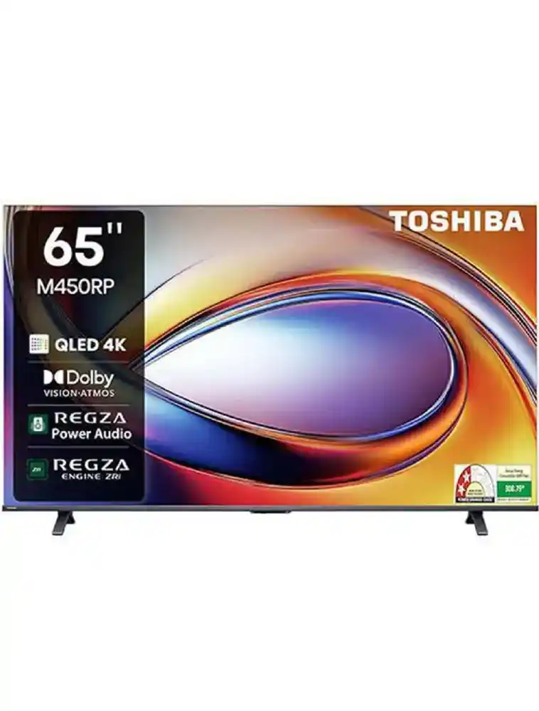 توشيبا تليفزيون 65 بوصة سمارت - 4K UHD QLED مع ريسيفر داخلى - 65M450RP