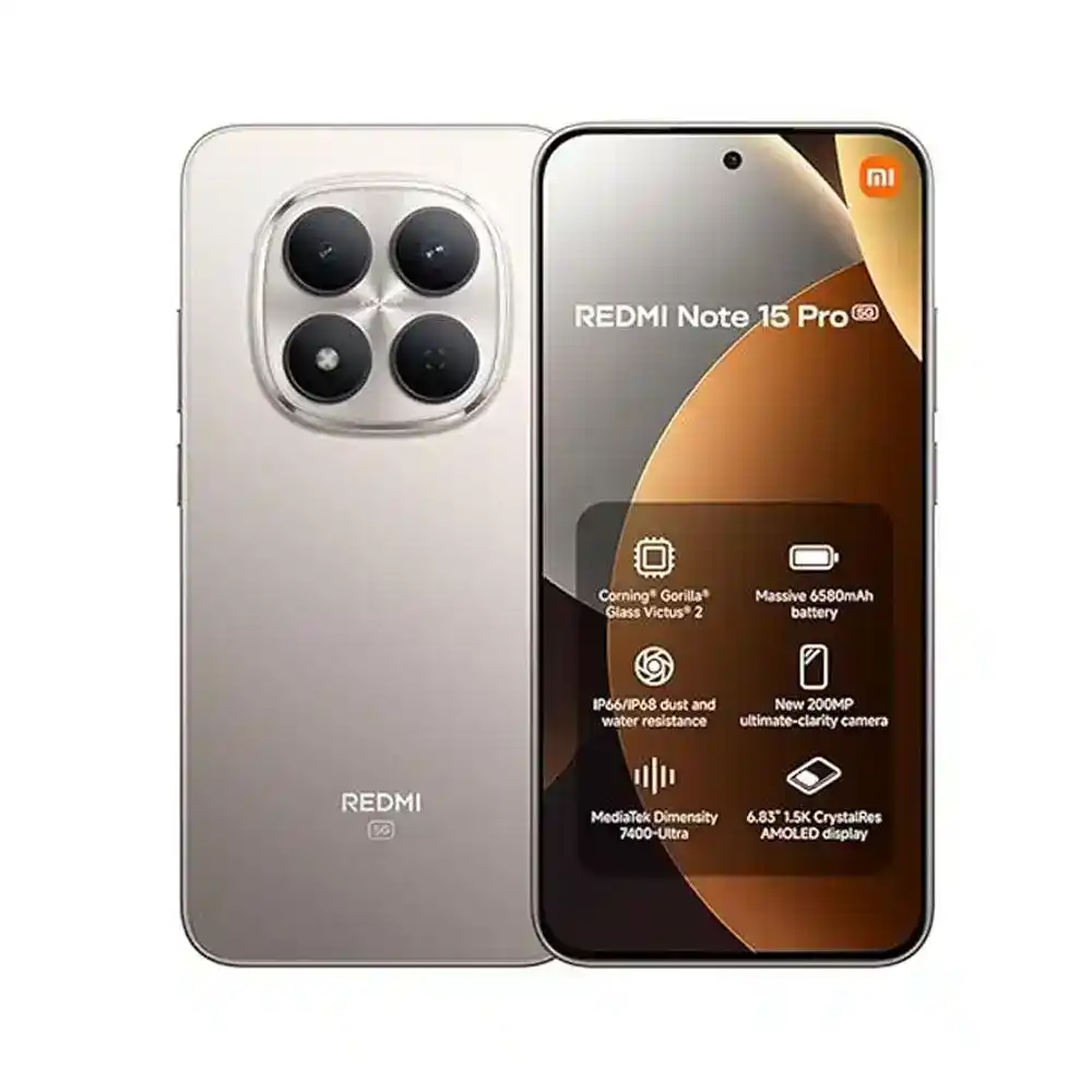 شاومى ريدمى نوت 15 برو 5G - رامات 12 جيجا - 512 جيجا بايت - تيتانيوم