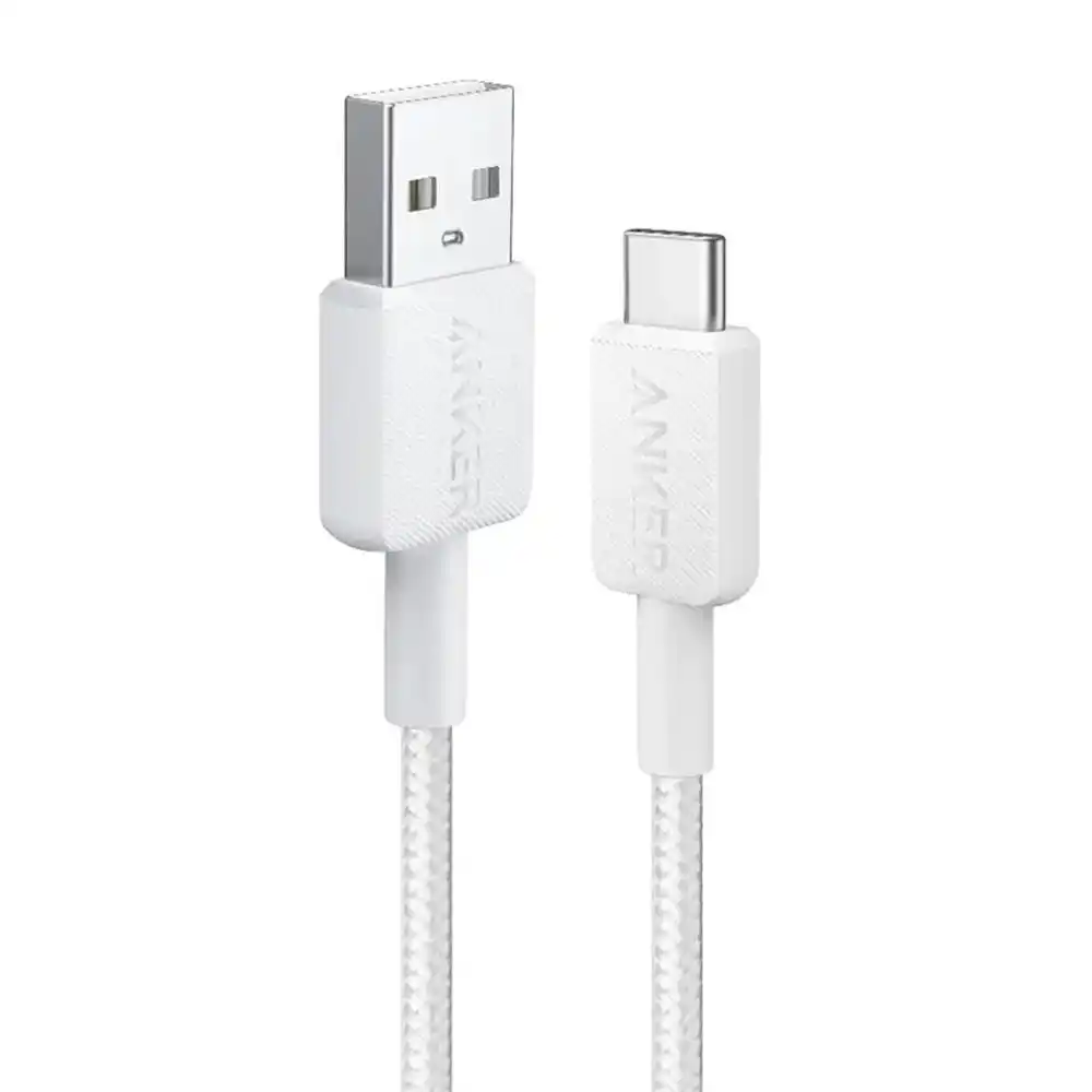 أنكر كابل 322 من USB-A الى USB-C طوله 3 قدم A81H5H21 - أبيض