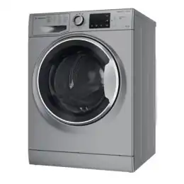 غسالة ملابس أريستون مع مجفف تحميل أمامي 9 كيلو  إنفرتر فضي NDB 96 SS - EX60HZ