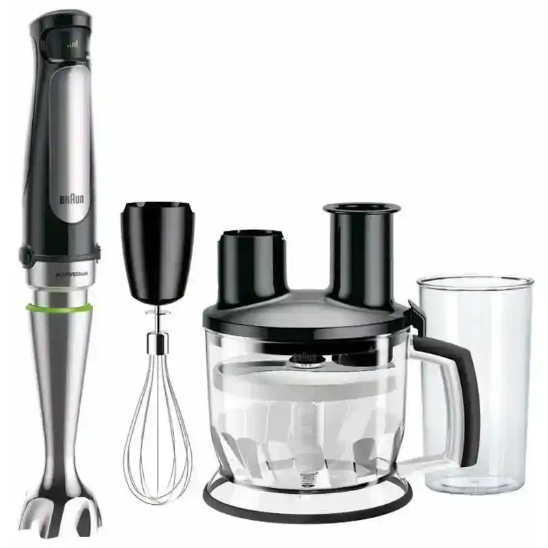 Braun MultiQuick 7 Multifunction Hand Blender, 600ml, 1000 Watt, Black Silver - MQ7075 ( International Warranty )