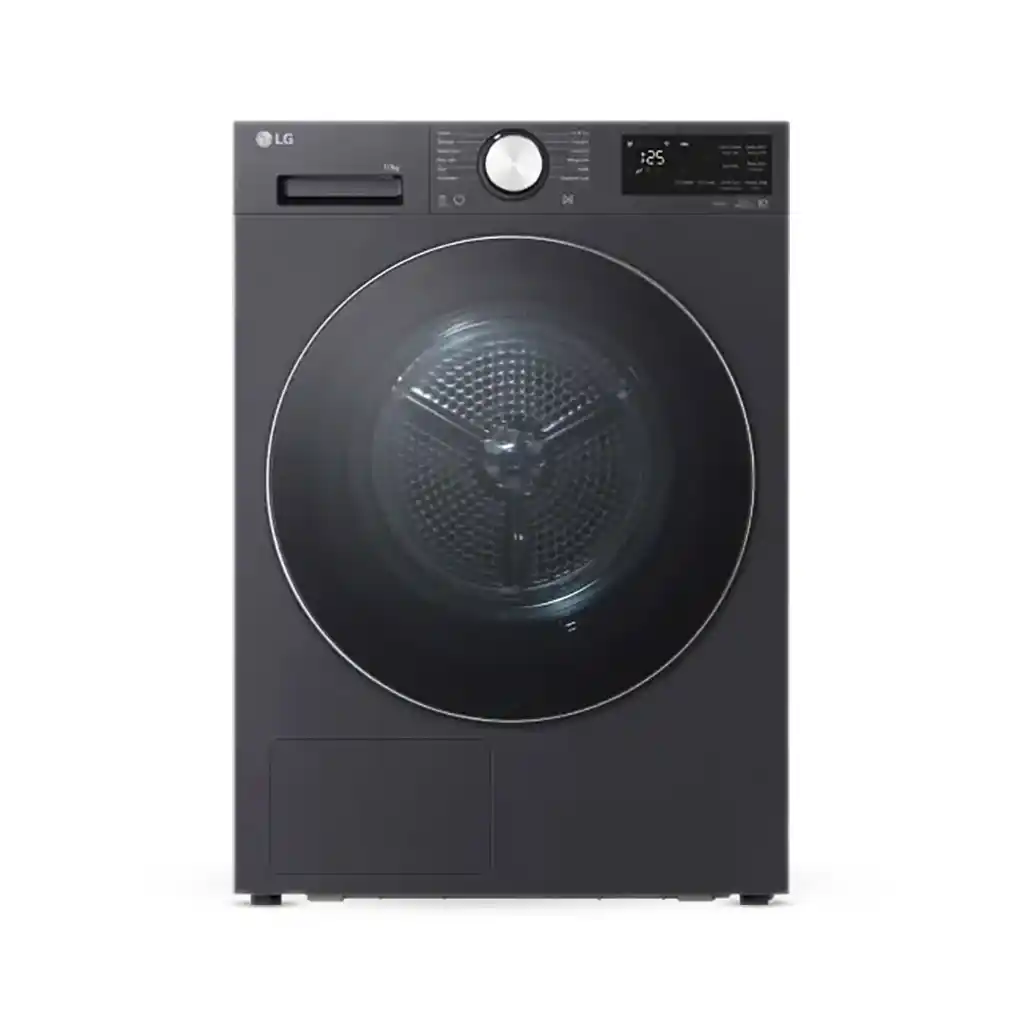 مجفف ملابس ال جي، 10 كيلو، تحميل أمامي، RH10X54V2NP - رمادي داكن