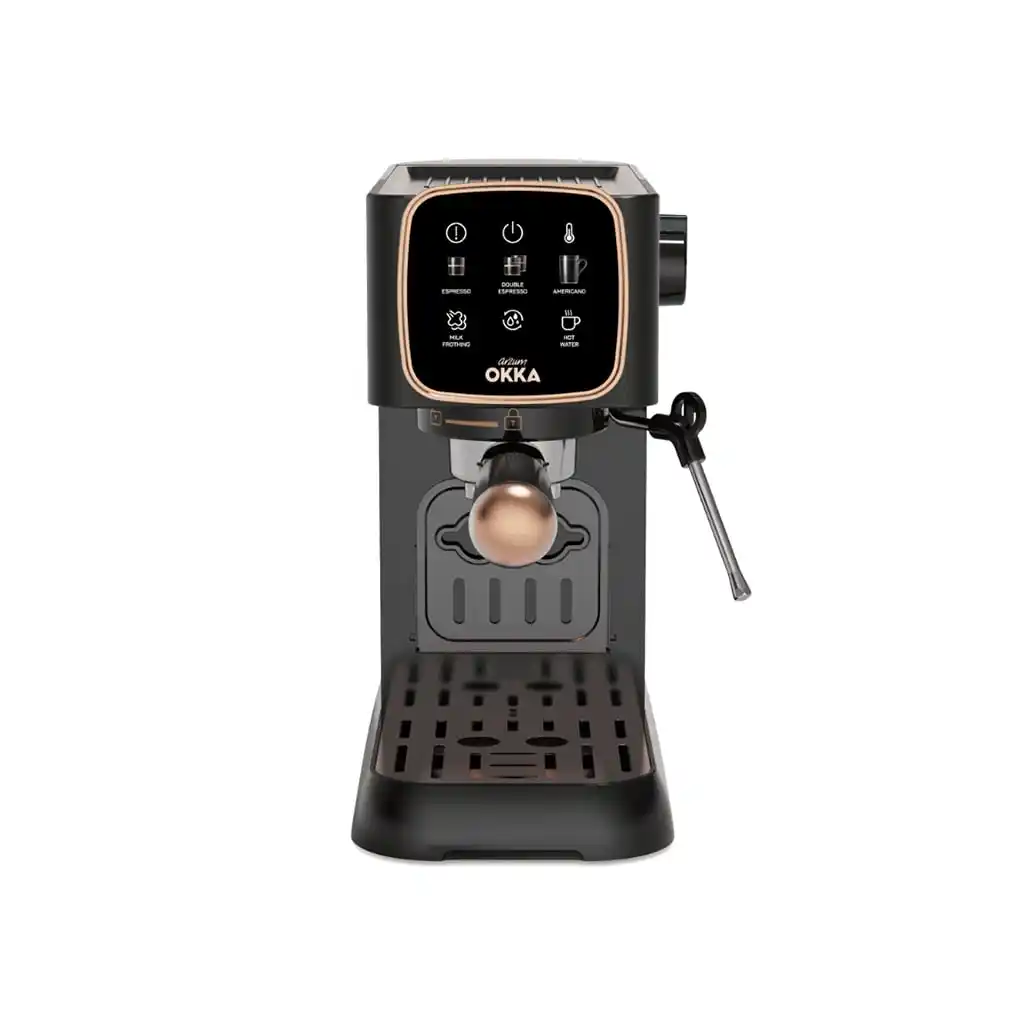 ماكينة تحضير الاسبرسو ارزوم اوكا سولو، 15 بار، 1628 وات، ديجيتال، OK0034-0400 - اسود نحاسي