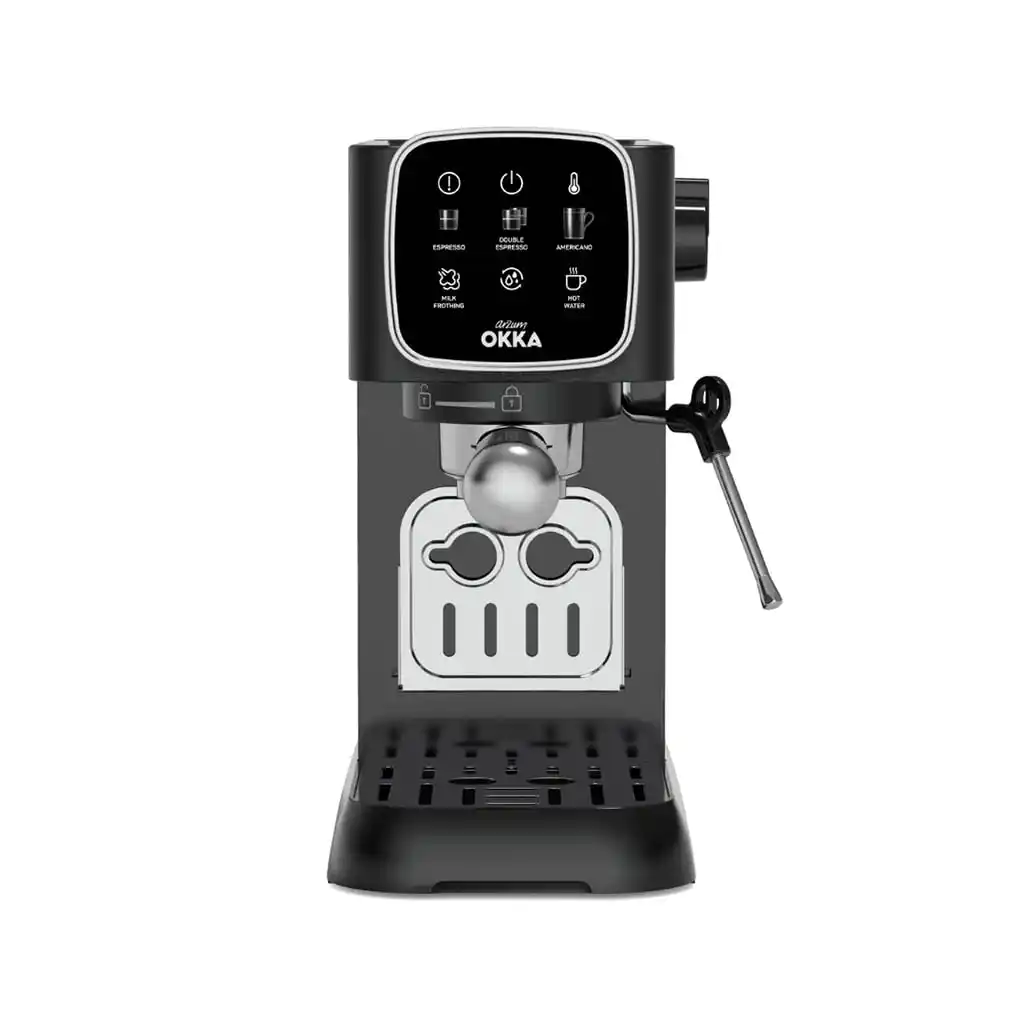 ماكينة تحضير الاسبرسو ارزوم اوكا سولو، 15 بار، 1628 وات، ديجيتال، OK0034-0500 - اسود فضي