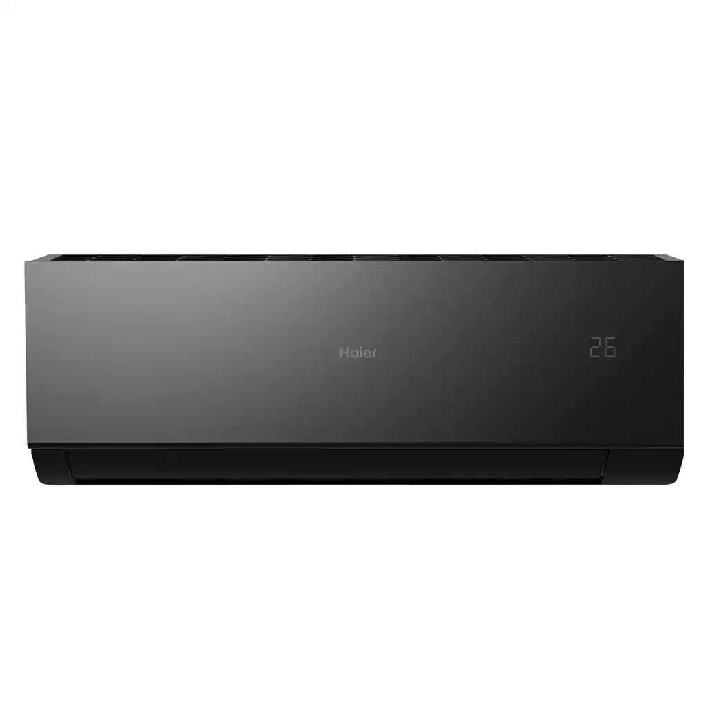 تكييف سبليت هاير، 1.5 حصان، بارد/ ساخن، انفرتر، HSU-12KHQIF R32 - أسود