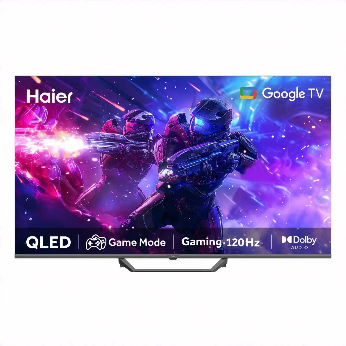تلفزيون سمارت QLED هاير، 65 بوصة، دقة 4K، برسفير داخلي، H65S80GUX - أسود