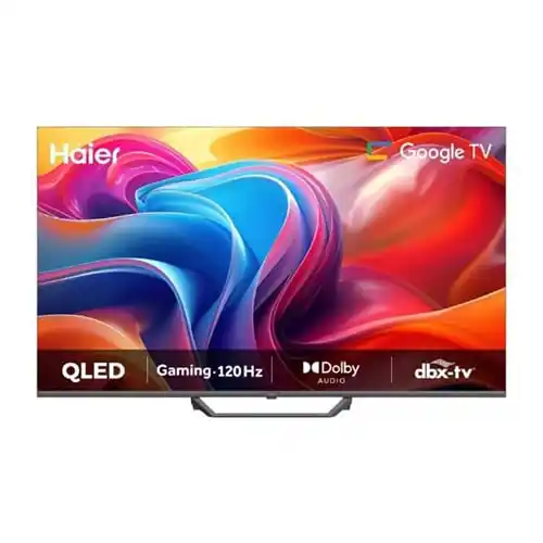 تلفزيون سمارت QLED هاير، 65 بوصة، دقة 4K UHD، برسفير داخلي، H65S80FUX - أسود