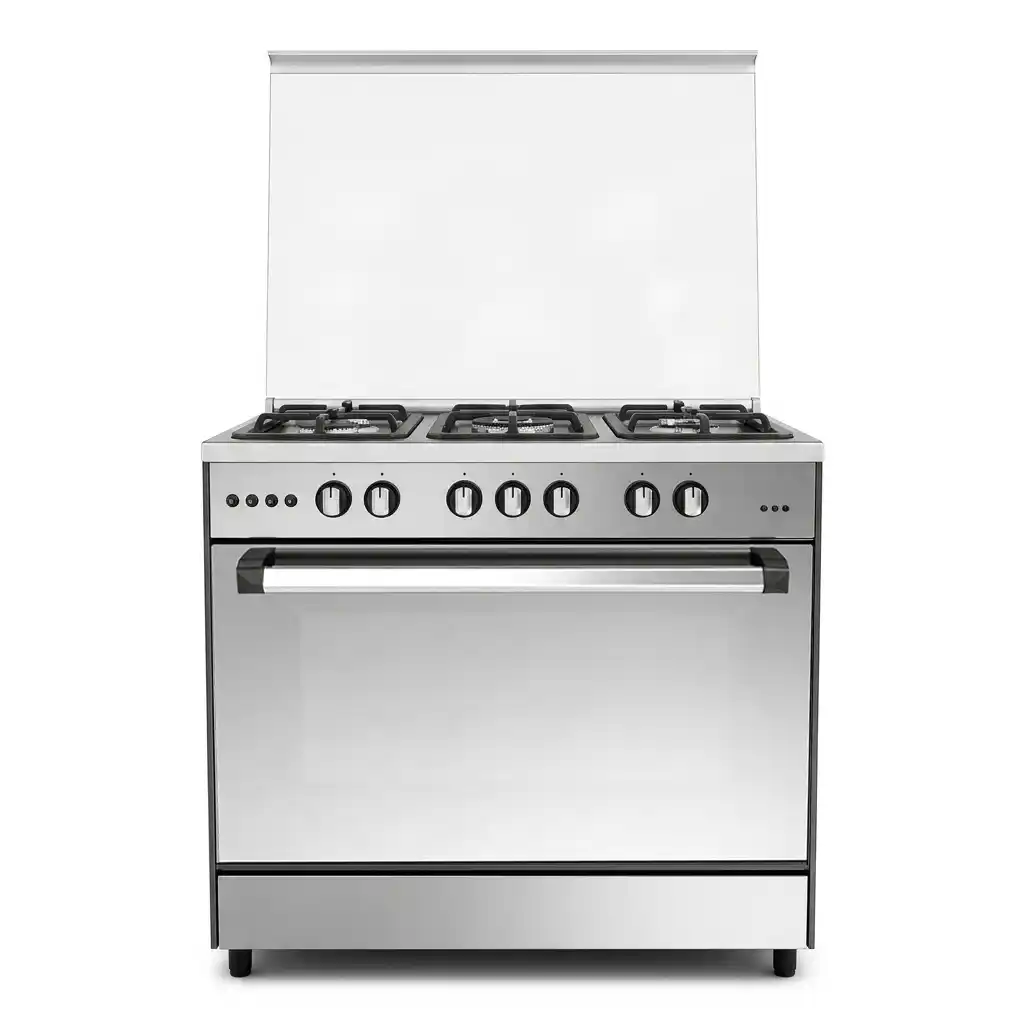 بوتجاز غاز يونيون اير، 5 شعلة، 60×90 سم، C69SS-GC-447-IDSF-TS-MIRROR-A-AL - فضي