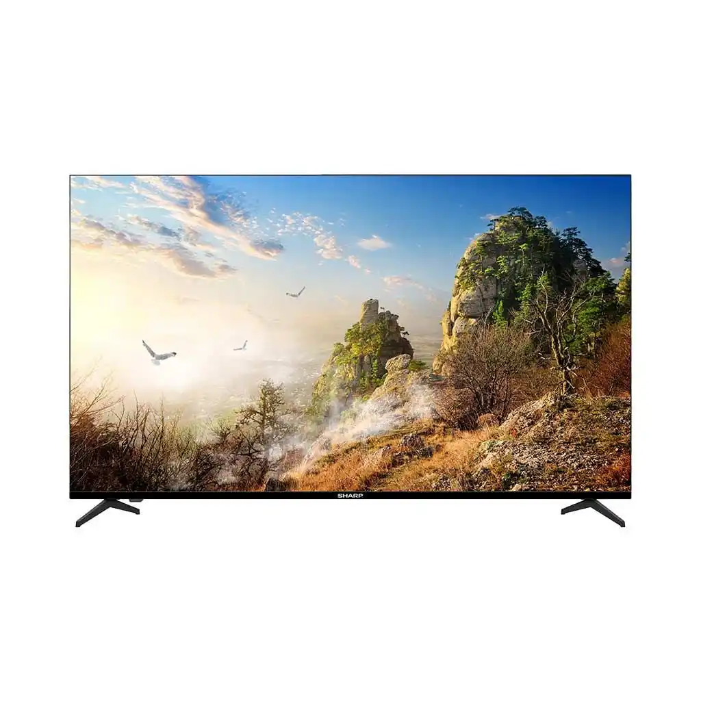 تلفزيون سمارت LED شارب، 65 بوصة، دقة 4K/UHD، بدون فريم، 4T-C65FJ16EX - أسود
