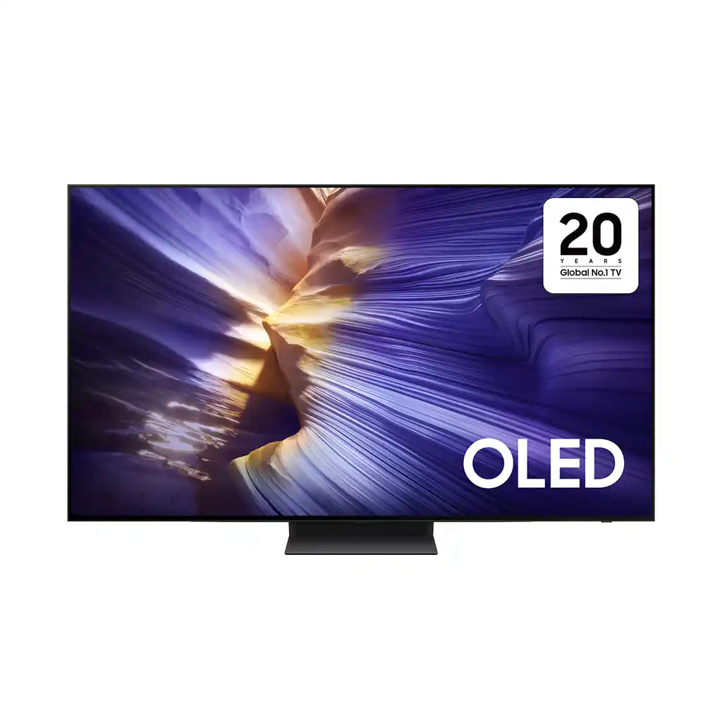 تلفزيون سمارت OLED سامسونج، 77 بوصة، دقة 4K، برسفير داخلي، QA77S90FAEXEG - أسود