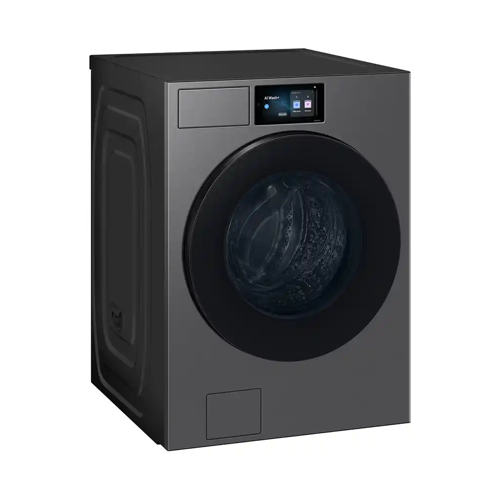 غسالة ملابس سامسونج، 22 كجم، بالمجفف 11 كجم، تحميل امامي، WD90F22BCS/AS - فضي غامق