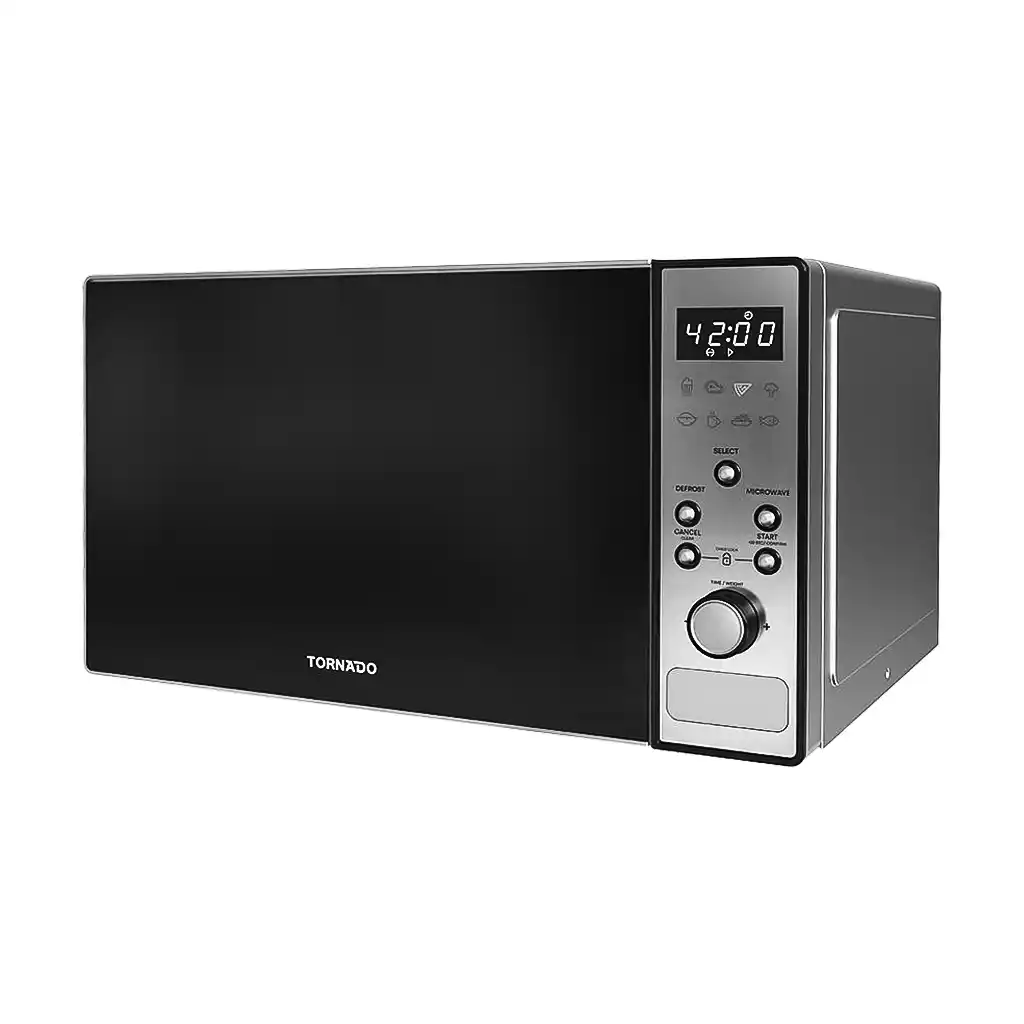 ميكرويف تورنيدو، 25 لتر، 900 وات، TMDS-25EL-S - فضي