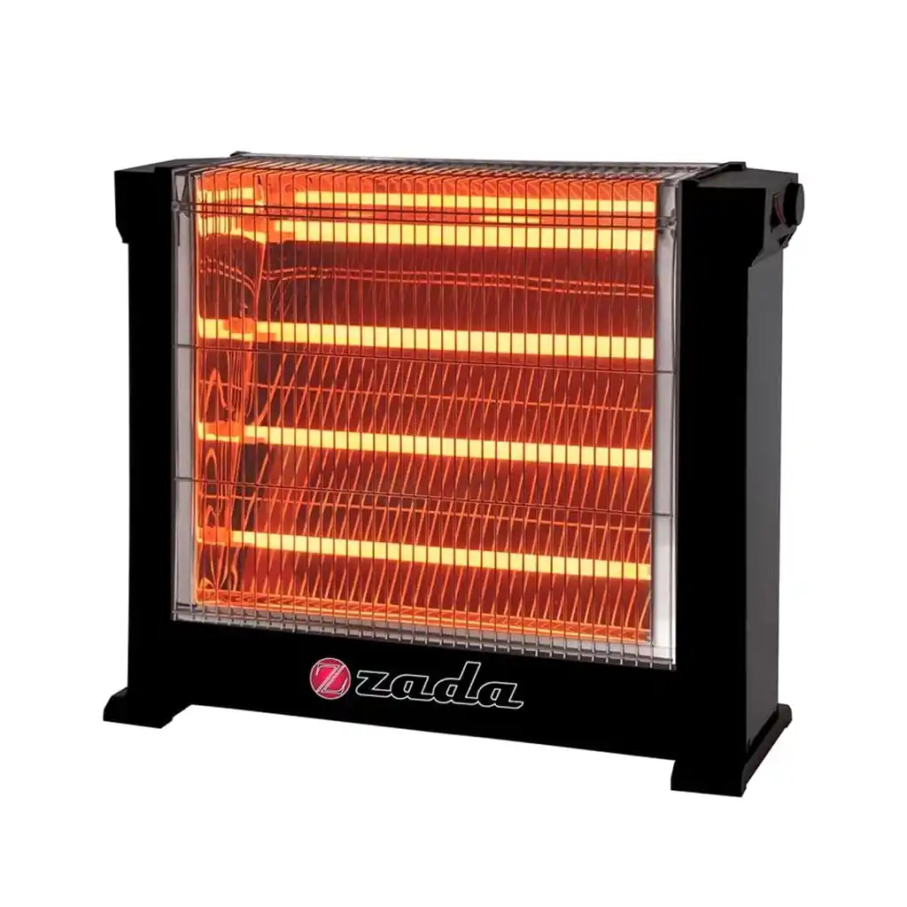 دفاية كهربائية زادا، 2300 وات، 5 شمعة، ZQH-185 - أسود