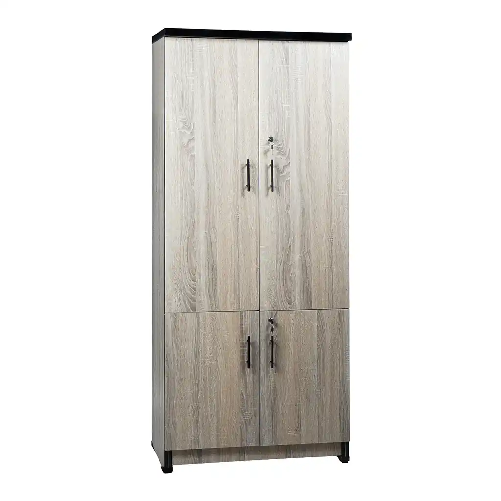 دولاب مكتب ام دي اف، 193×80×42 سم - بيج