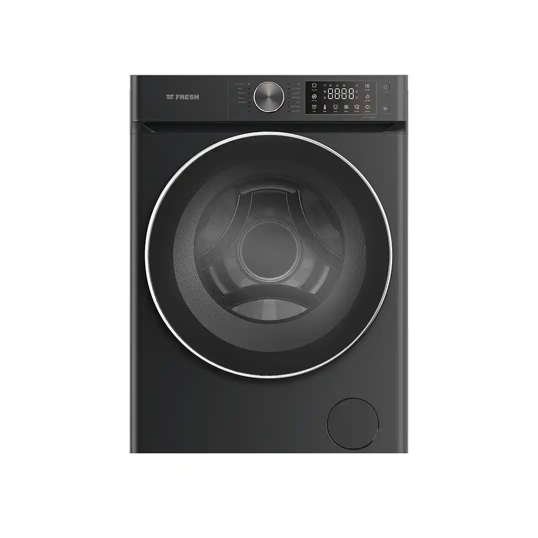 غسالة ملابس اتوماتيك فريش، 9 كيلو، انفرتر، ديجيتال، تحميل امامي، 22152 FL–DD inverter–9Kg–1400 RPM-G1-BL - أسود