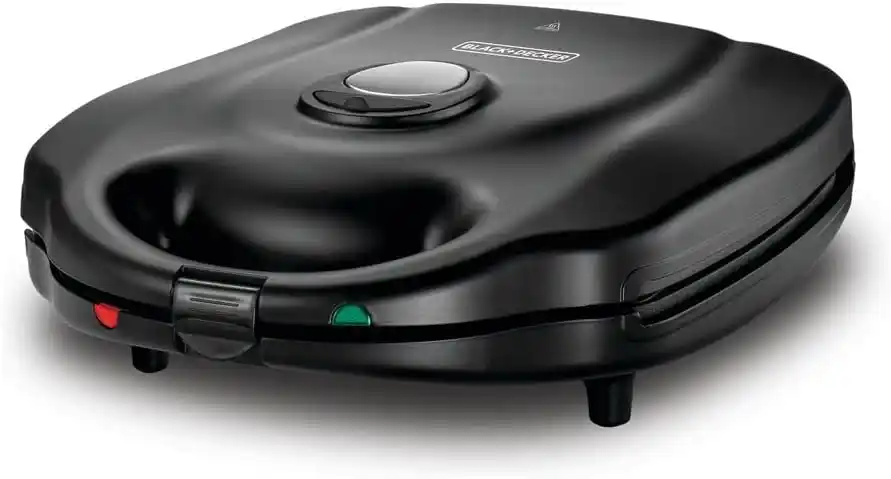 صانع سندوتشات بلاك اند ديكر، 6 ألواح، 1400 وات، TS4130-B5 - أسود