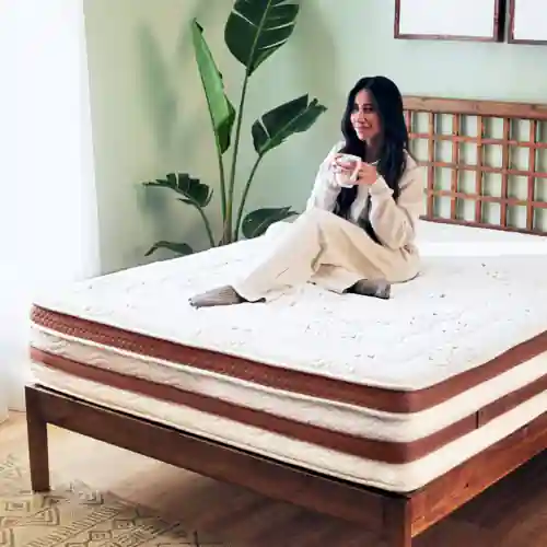 مرتبة بسوست منفصلة جولدن المأمون، 180×200×32 سم - أبيض