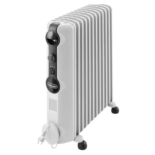 DeLonghi دفاية 12 ريشة TRRS1225 لون أبيض 3 مستويات للطاقة