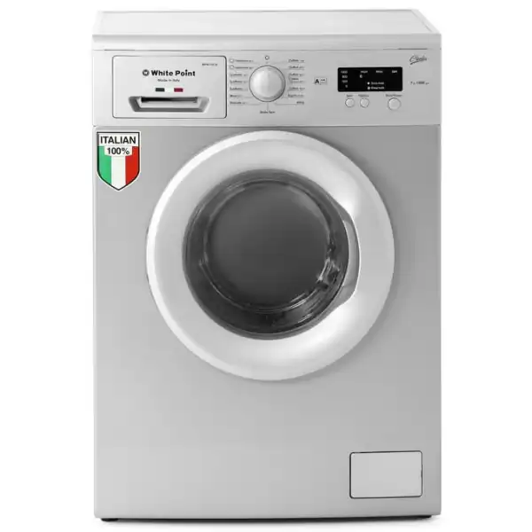 White Point WPW 61015 DS - - غسالة تحميل امامي - فضي - ٦ كيلو