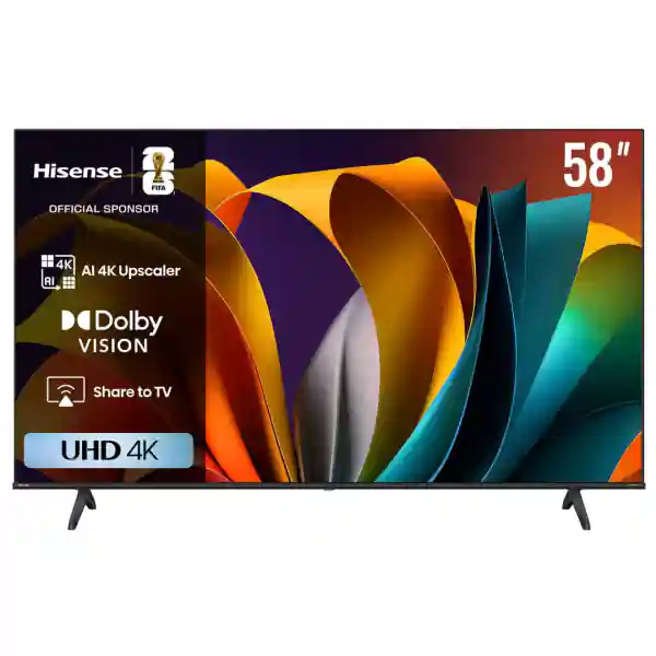تلفزيون هايسنس الذكي 58 بوصة بدقة 4K UHD -58A6N
