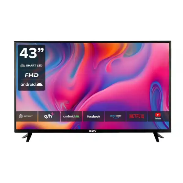 تلفزيون ساري سمارت، 43 بوصة، Full HD، LED، ريسيفر مدمج، أسود - SA-TVL43A4000FR-01