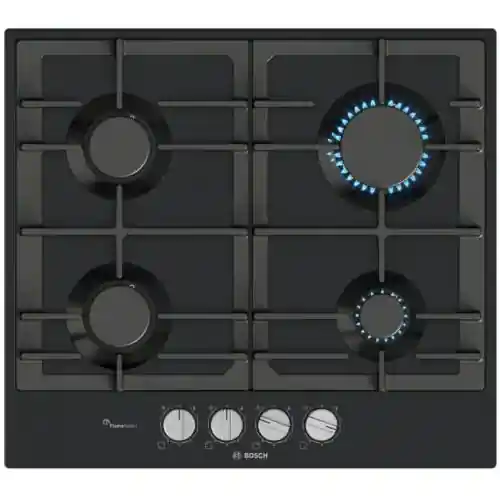 بوش مسطح غاز بلت إن 4 شعلة 60 سم لون أسود PCP6A6I90