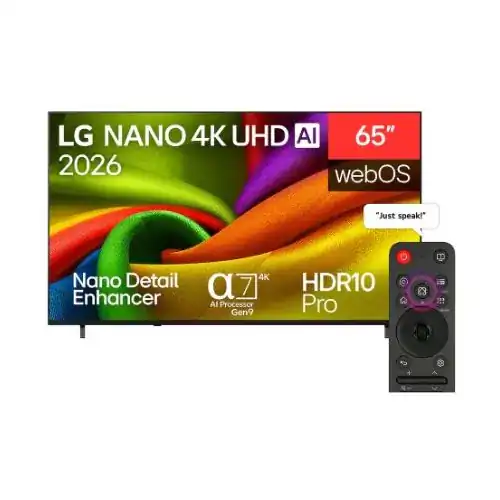 إل جي شاشة 65 بوصة نانو AI NU83 4K سمارت بماجيك ريموت 65NU830B6LA