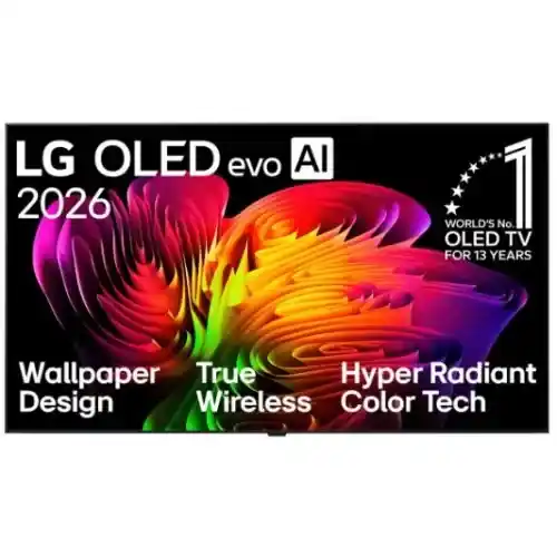 إل جي شاشة OLED AI W6 الذكي مقاس 83 بوصة 4K سمارت AI بتصميم Wallpaper فائق النحافة OLED83W66LA