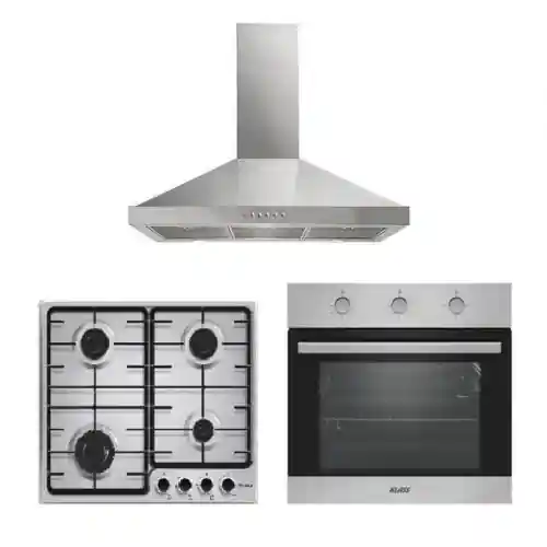 كلاس مسطح غاز بلت إن 60 سم , فرن غاز 60 سم , فاجور شفاط مطبخ ديكوريتف هرمي 60 سم OM640VZ41I