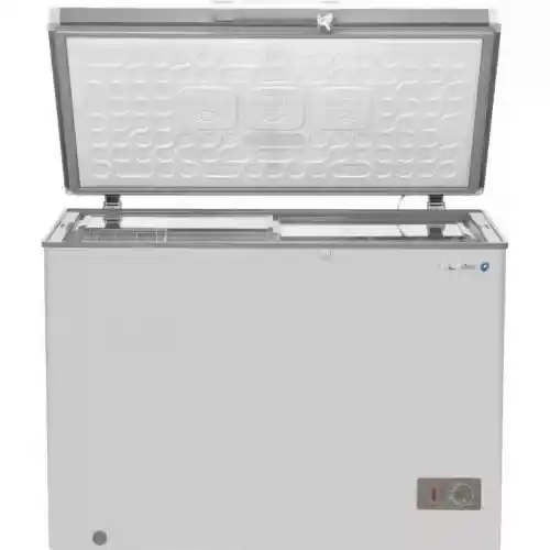 وايت ويل ديب فريزرأفقي 273 لتر 2 رف زجاجي لون سيلفر WCF-345 XG