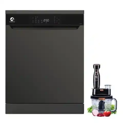 وايت ويل غساله اطباق 15 فرد ديجيتال , خلاط يدوى 2000 وات DW-1595VB