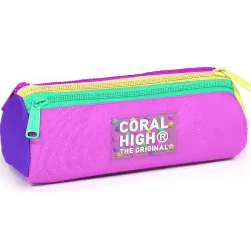 كورال هاي حقيبة أقلام للأطفال متعددة الألوان بثلاثة أقسام CORAL HIGH-8692182111760