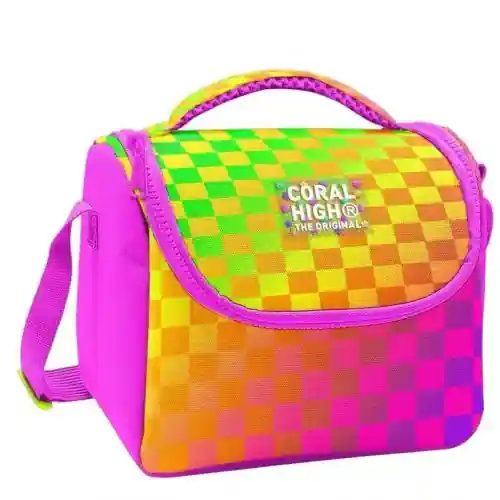 كورال هاي حقيبة غداء حرارية للأطفال بتصميم مُربَّعات مُلوَّنة CORAL-HIGH-8692182371034