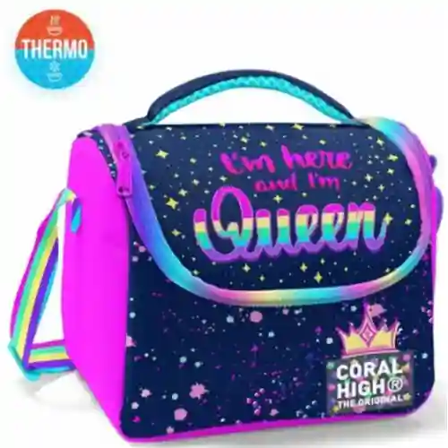 كورال هاي حقيبة غداء حراريه للأطفال بنقشة النجوم بسوسته 5 لتر باللون كحلى CORAL HIGH-8692182117755