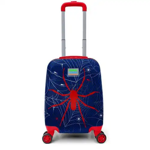 كورال هاي حقيبة سفر للأطفال باللونين الأزرق الداكن والأحمر بنقشة عنكبوت CORAL-HIGH-8692182167392