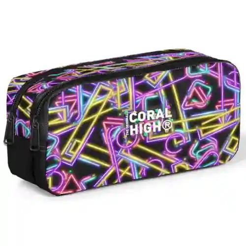 كورال هاي مقلمة للأطفال سوداء اللون بنقوش نيون ذات قسمين CORAL-HIGH-8692182310484
