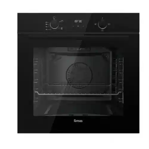 فیماس فرن بيلت ان غاز 60 سم 73 لتر ديجيتال كريستال اسود QGDMD75DT3CS